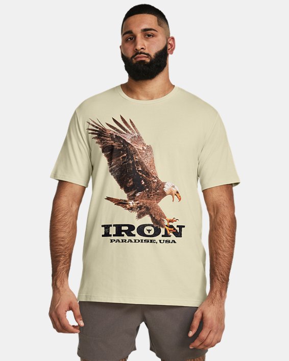 Men's Project Rock Eagle Graphic Short Sleeve in Brown image number 0